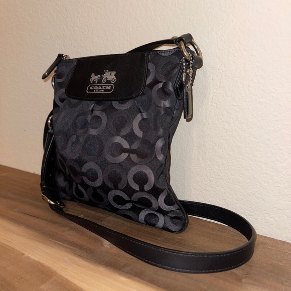 Coach Signature Madison Op Crossbody Bag - Picture 2 of 9